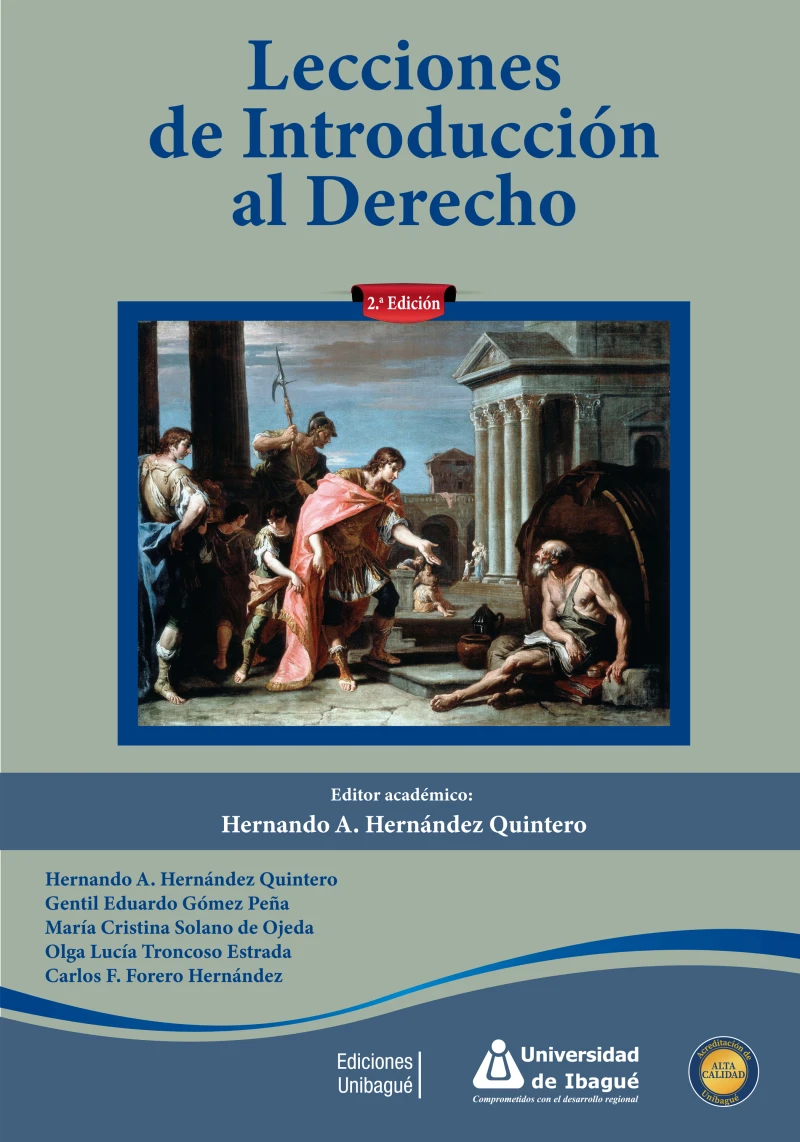 Portada: Lecciones de introducción al derecho. Segunda edición (ePub)