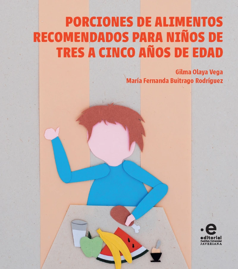 Portada: Porciones de alimentos recomendados para niños de tres a cinco años de edad