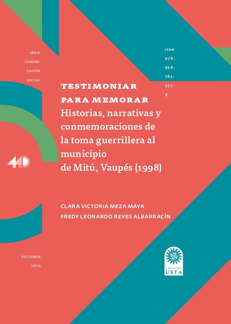 Portada: Testimoniar para memorar.