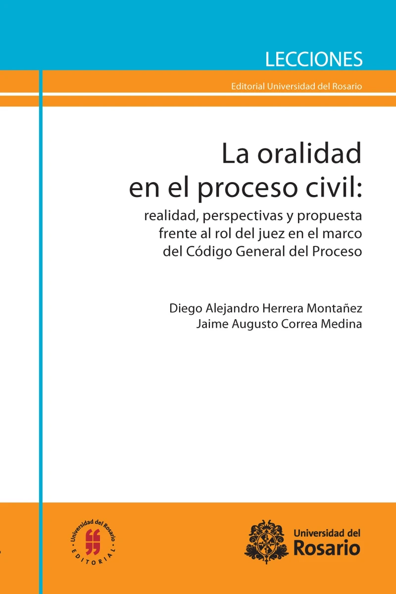 Portada: La oralidad en el proceso civil