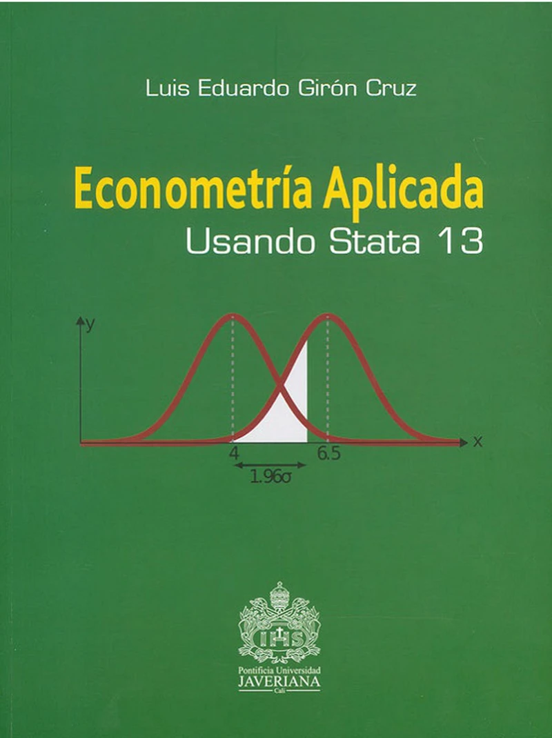 Portada: Econometría aplicada usando stata 13