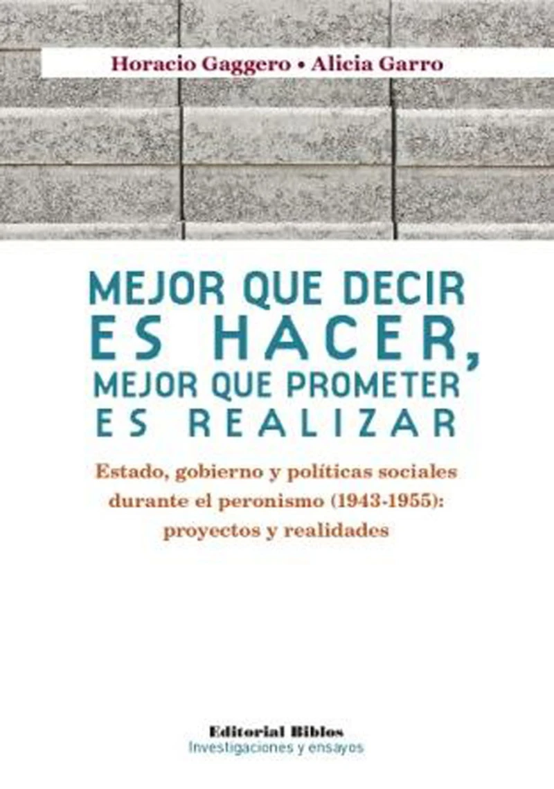 Portada: Mejor que decir es hacer, mejor que prometer es realizar
