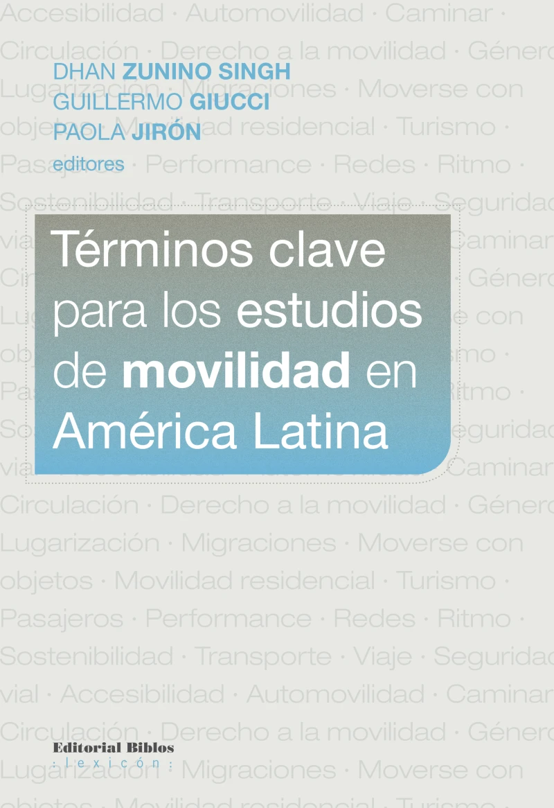 Portada: Términos clave para los estudios de movilidad en América Latina