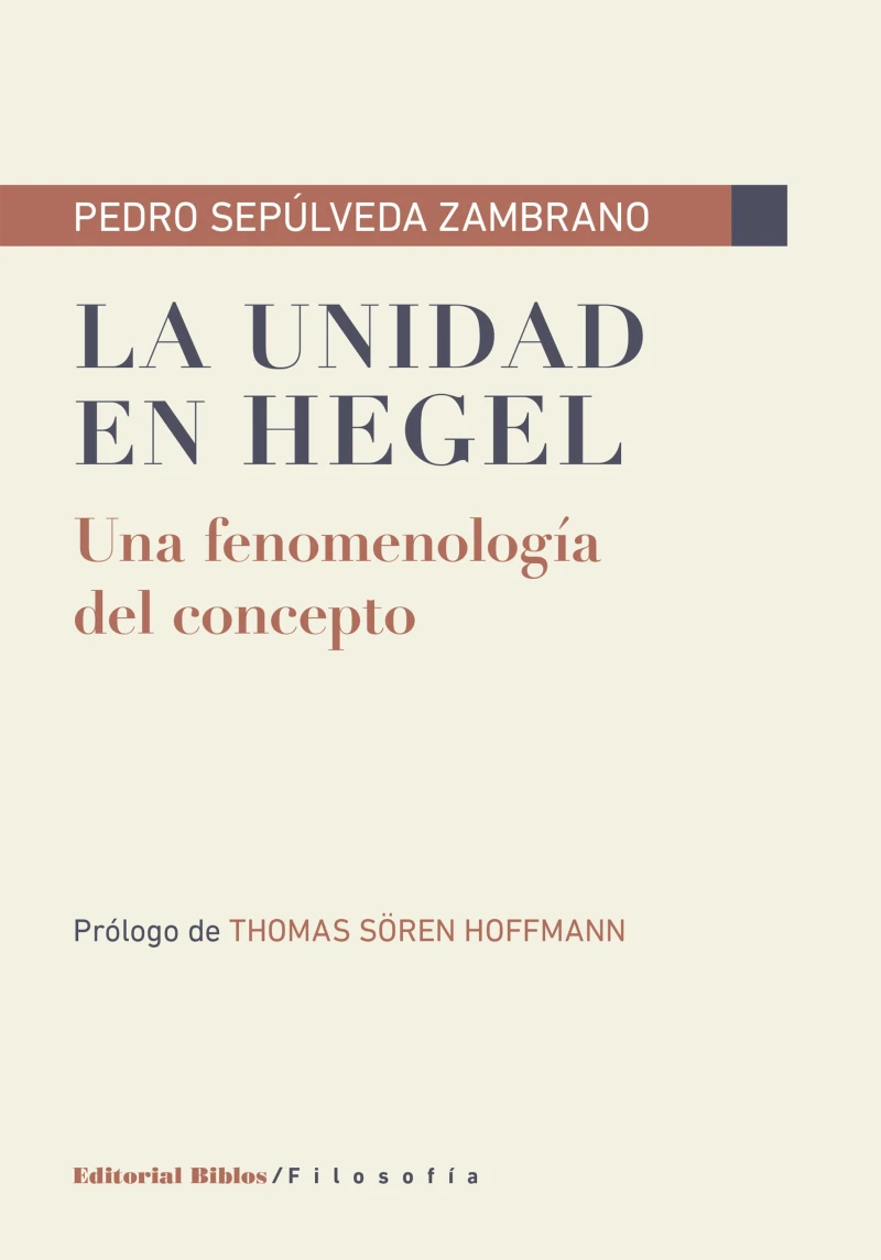 Portada: La unidad en Hegel