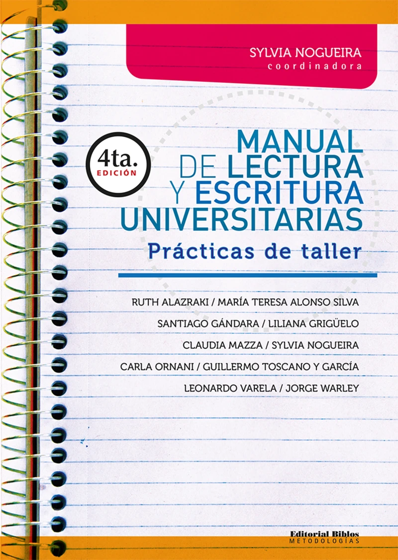 Portada: Manual de lectura y escritura universitarias