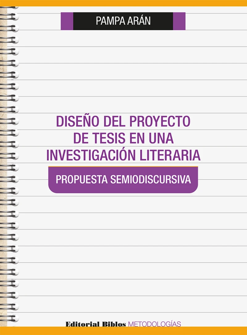 Portada: Diseño del proyecto de tesis en una investigación literaria