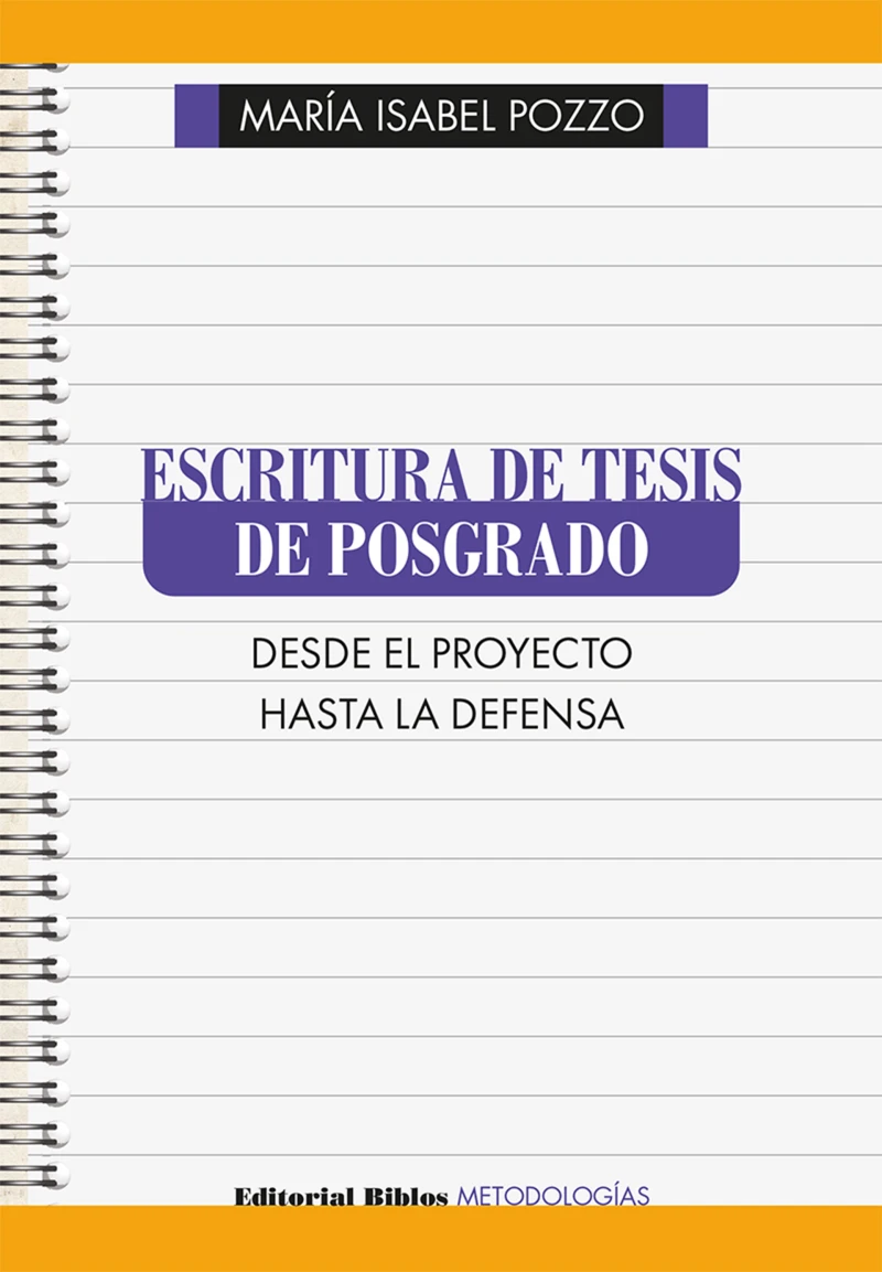 Portada: Escritura de tesis de posgrado