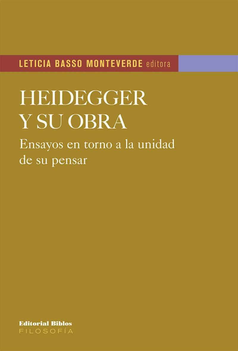 Portada: Heidegger y su obra