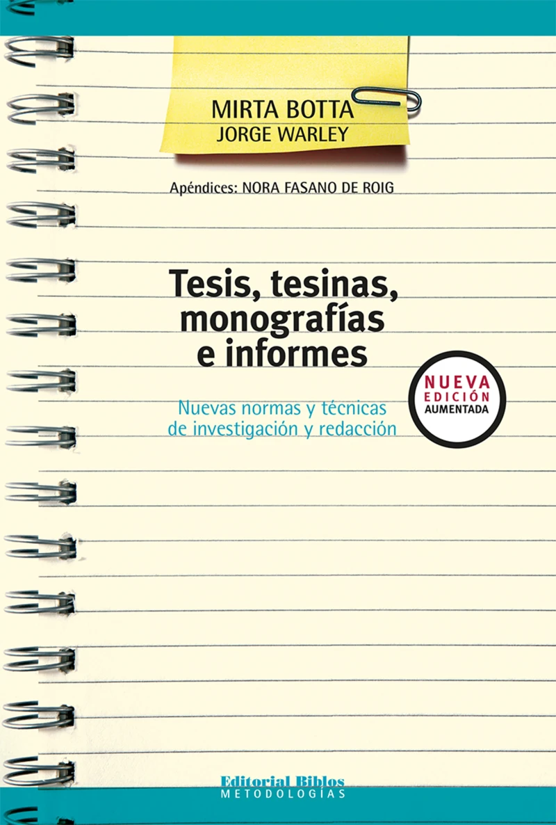 Portada: Tesis, tesinas, monografías e informes