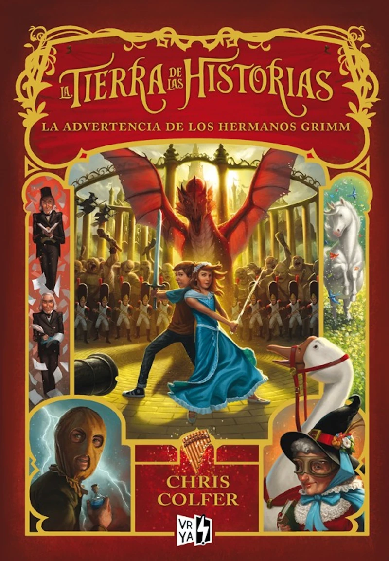 Portada: La Tierra de las Historias. La advertencia de los hermanos Grimm