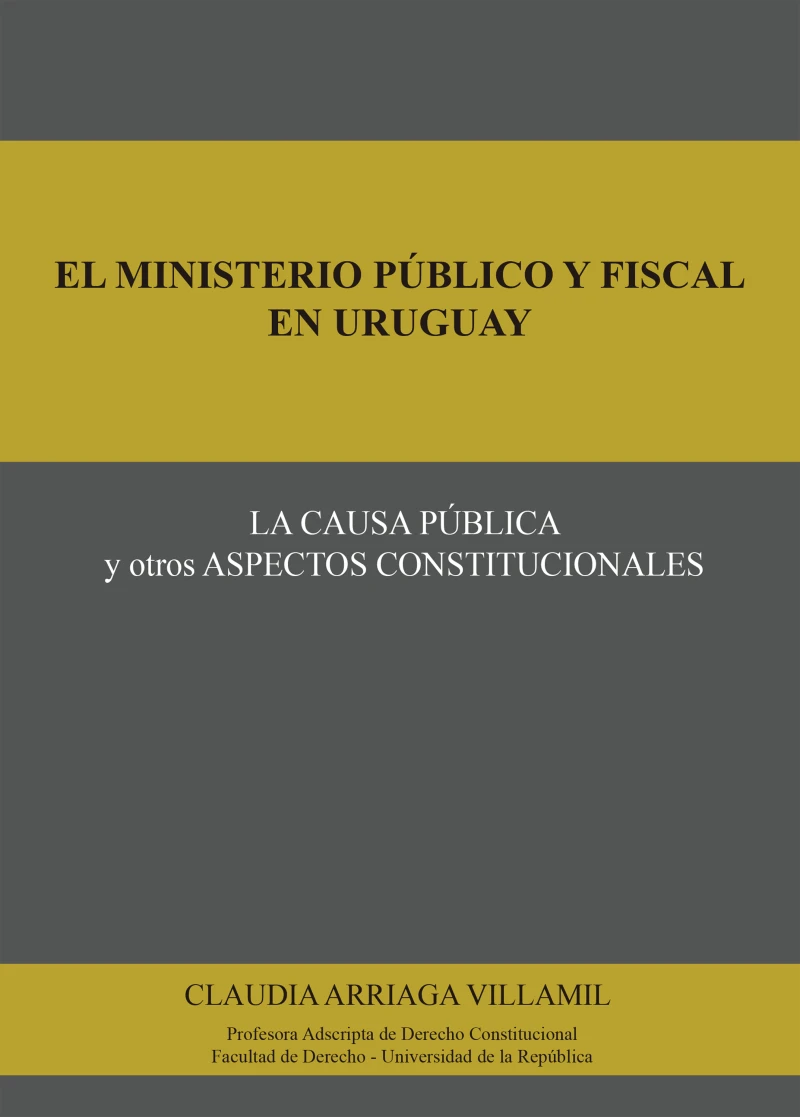 Portada: El ministerio público y fiscal en Uruguay