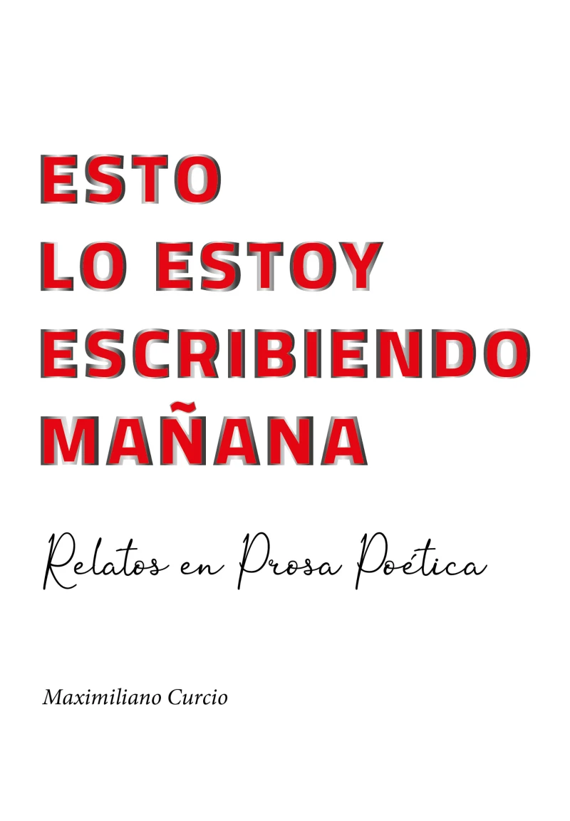 Portada: Esto lo estoy escribiendo mañana