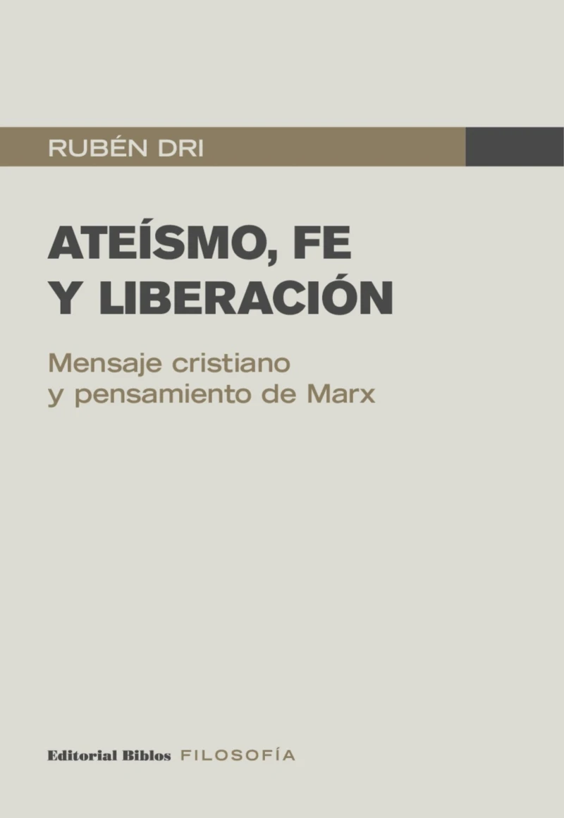 Portada: Ateísmo, fe y liberación