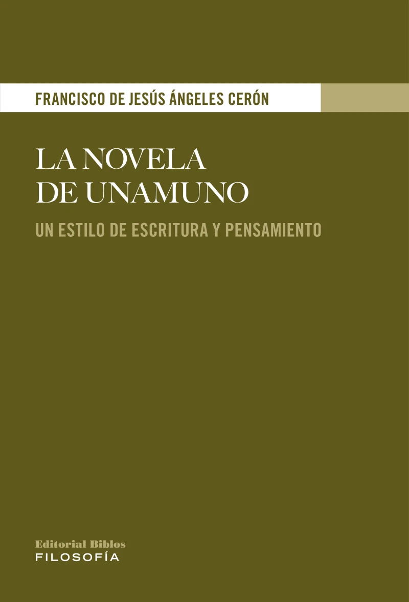 Portada: La novela de Unamuno