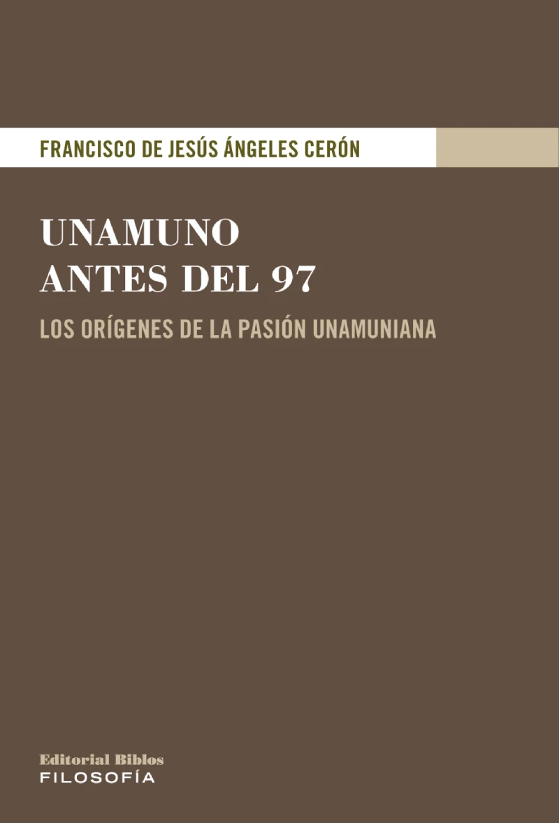 Portada: Unamuno antes del 97
