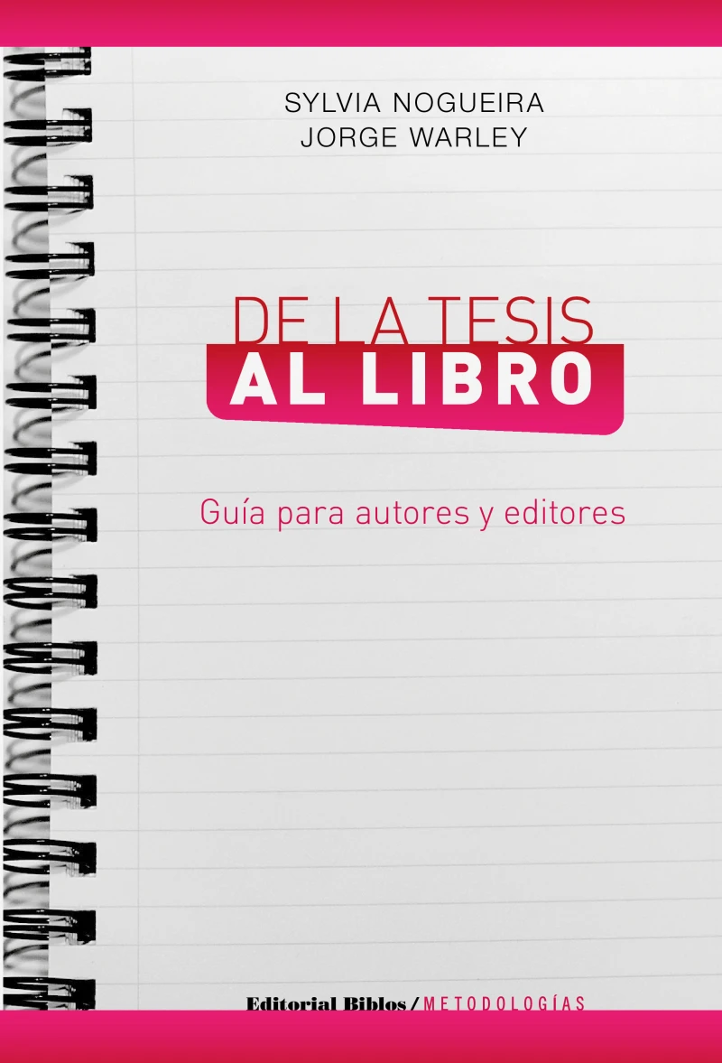 Portada: De la tesis al libro