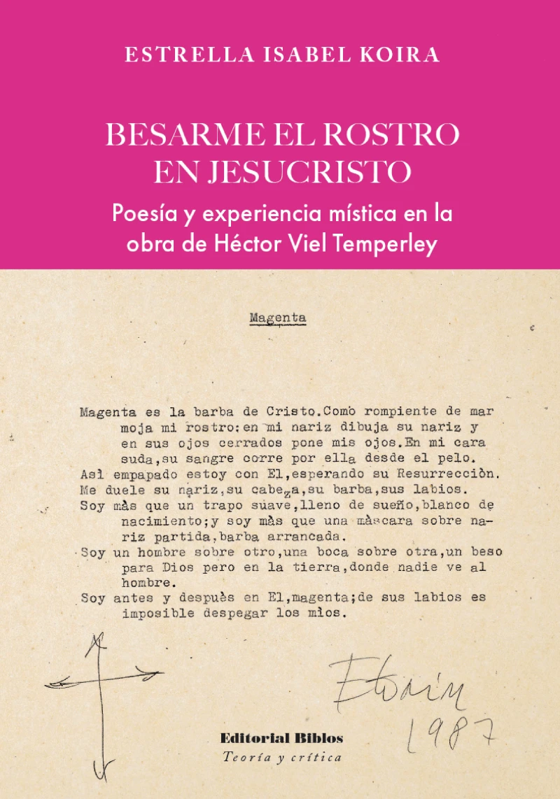 Portada: Besarme el rostro en Jesucristo