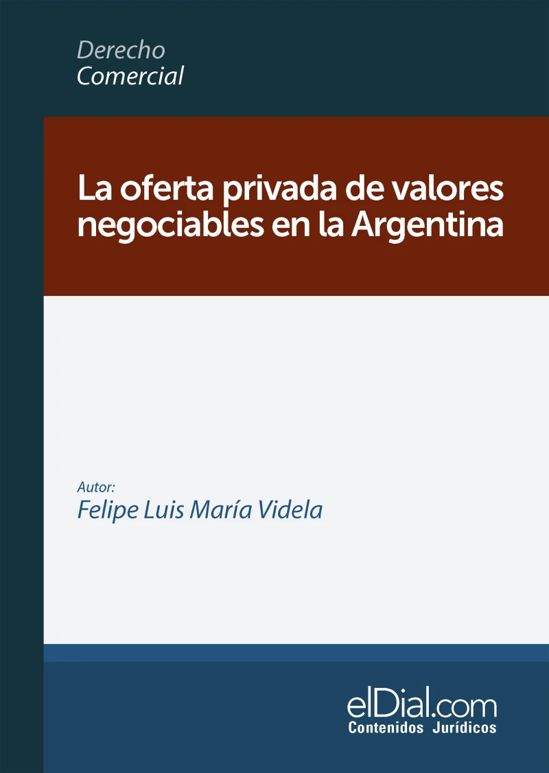 Portada: La oferta privada de valores negociables en la Argentina