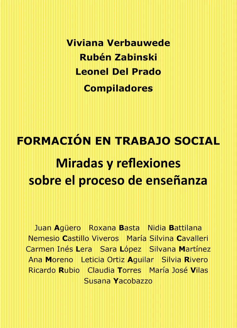 Portada: Formación en Trabajo Social