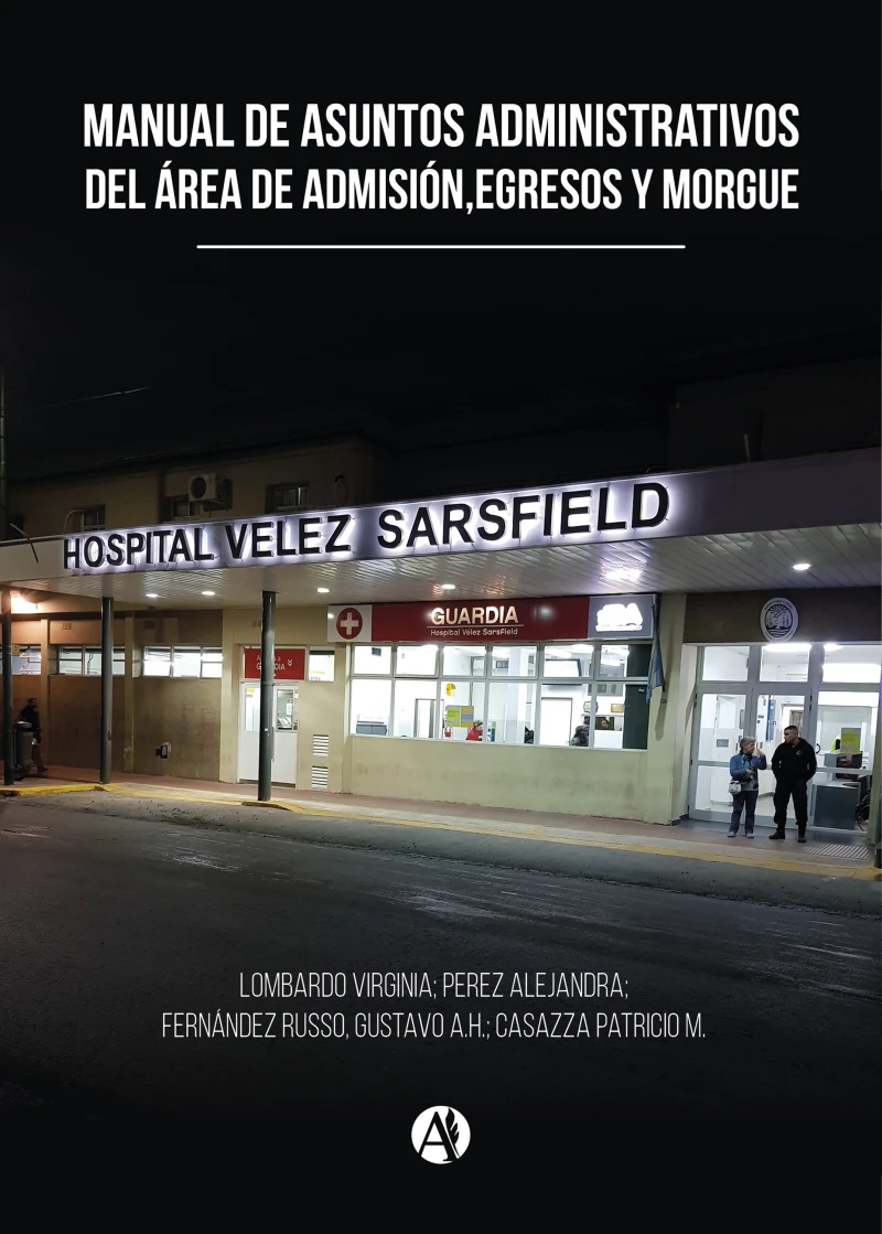 Portada: Manual de asuntos administrativos del área de admisión, egresos y morgue