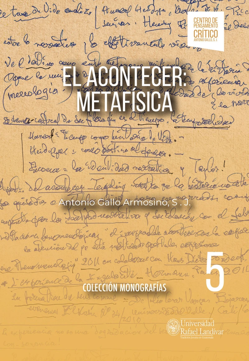 Portada: El Acontecer: Metafísica