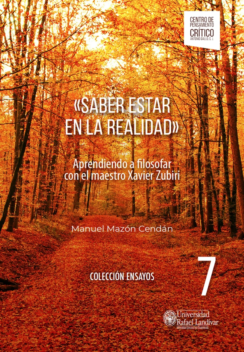 Portada: Saber estar en la realidad