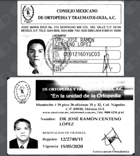 Dr. Ramon Centeno Lopez, Ortopedista