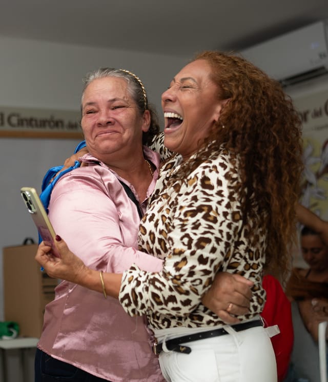 Portrait of Maria Belen Diaz and Maria Deya Camacho