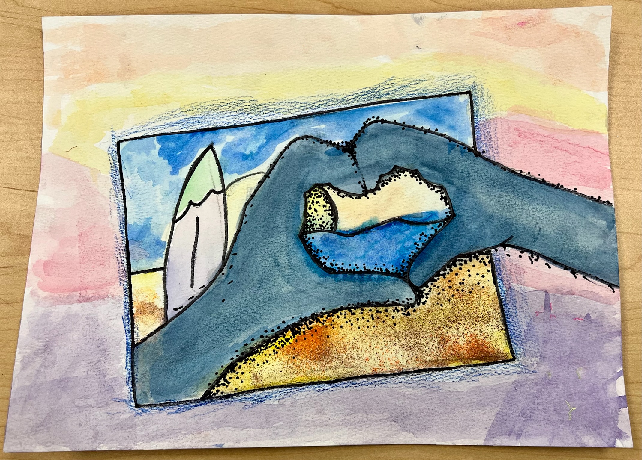 Visual Arts Titled Waves of Belonging