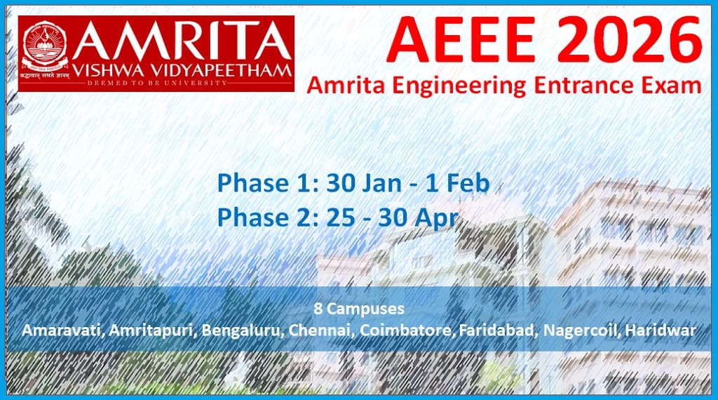 Amrita Vishwa Vidyapeetham BTech Admissions 2026