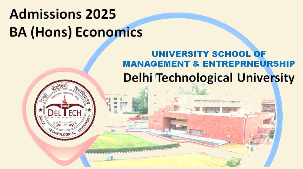 DTU Delhi BA (H) Economics 2025 admission through CUET-UG
