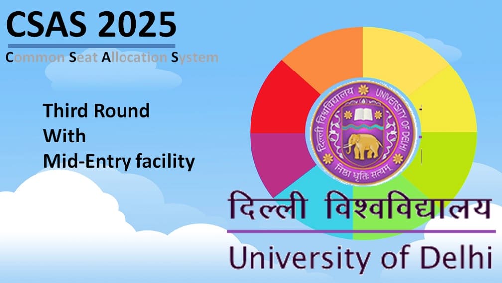 Delhi University Mid-Entry for 2025 seat allocations