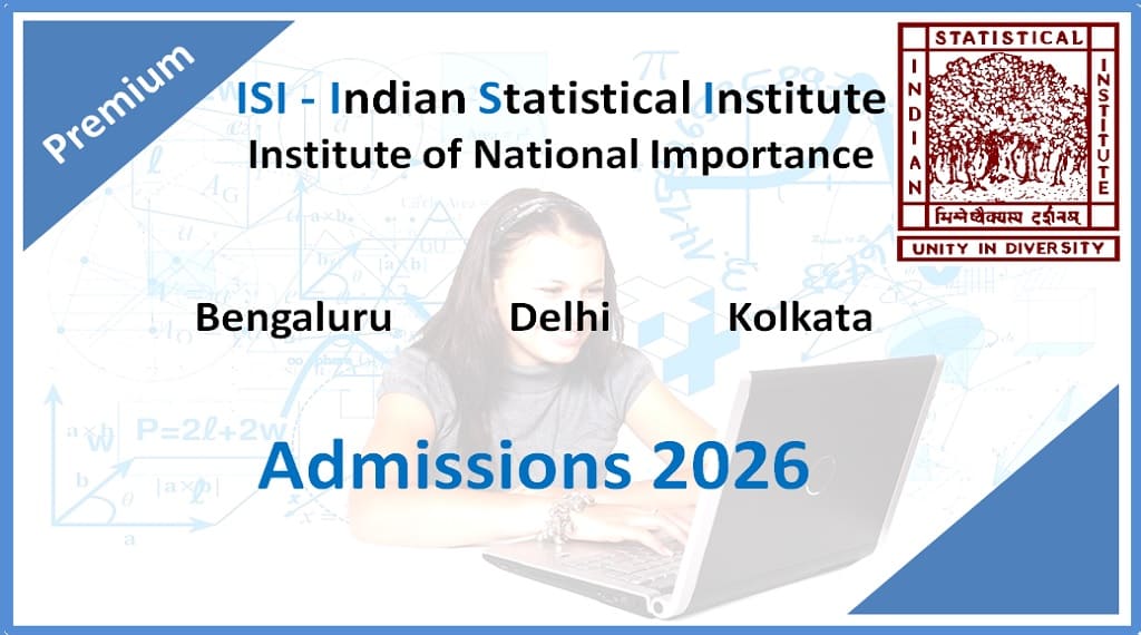 ISI - Indian Statistical Institute - UG Admissions 2026