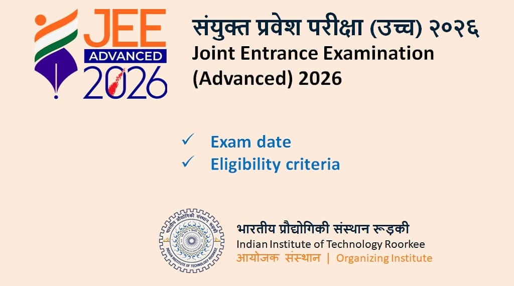 JEE Advanced 2026 date and eligibility criteria announced