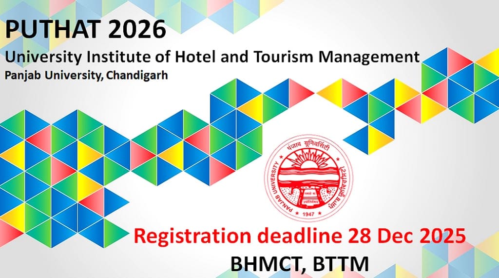 Panjab University PUTHAT 2026 for BHMCT and BTTM admissions