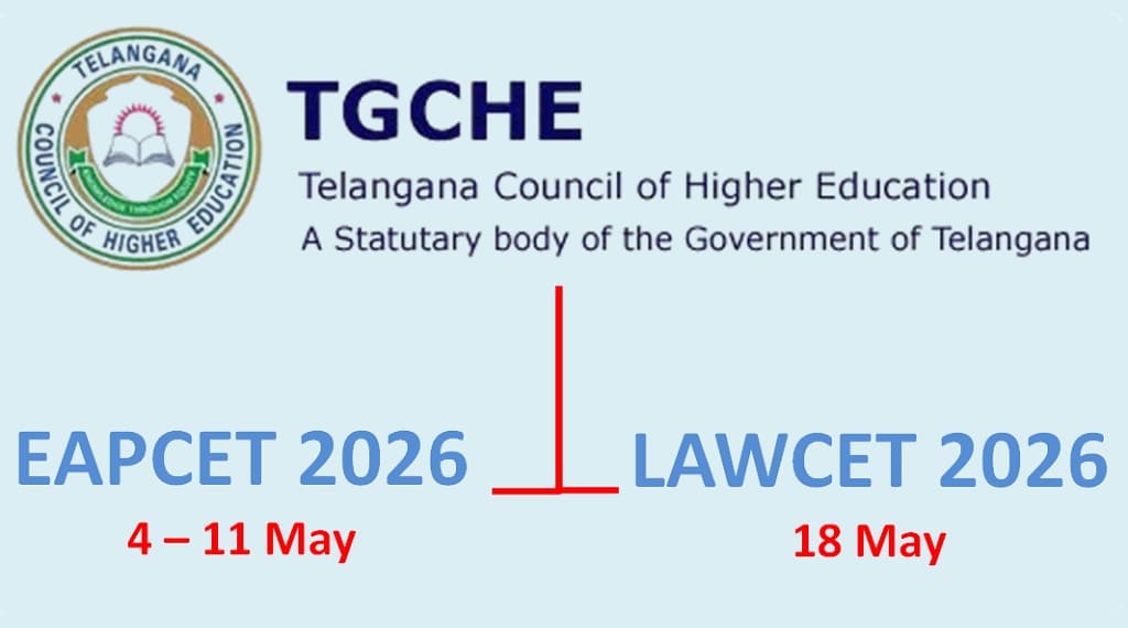 Telangana EAPCET and LAWCET 2026 in May