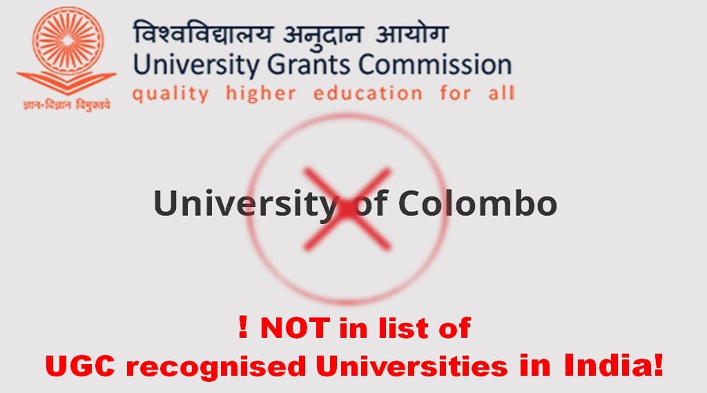 No degree programmes can be offered in India by University of Colombo
