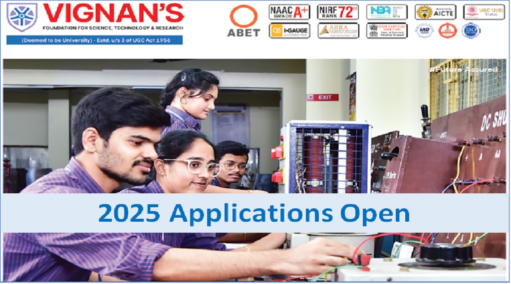 Applications Open For Vignan V-SAT 2025