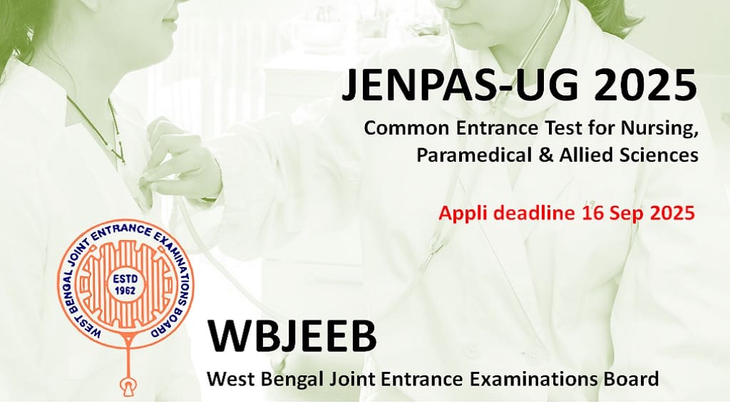 WBJEE to conduct JENPAS-UG 2025 on 18 Oct