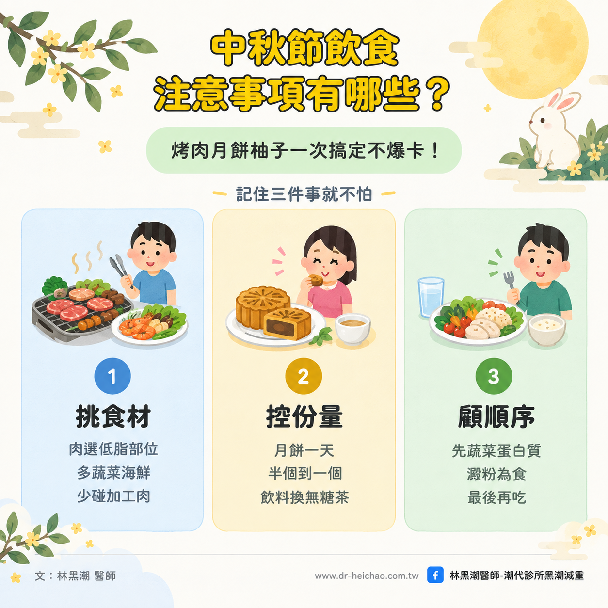 中秋節飲食注意事項有哪些?烤肉月餅柚子一次搞定不爆卡!