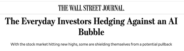 Image: The Wall Street Journal - AI Bubble Headline