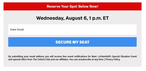 Reserve Your Spot Below Now image