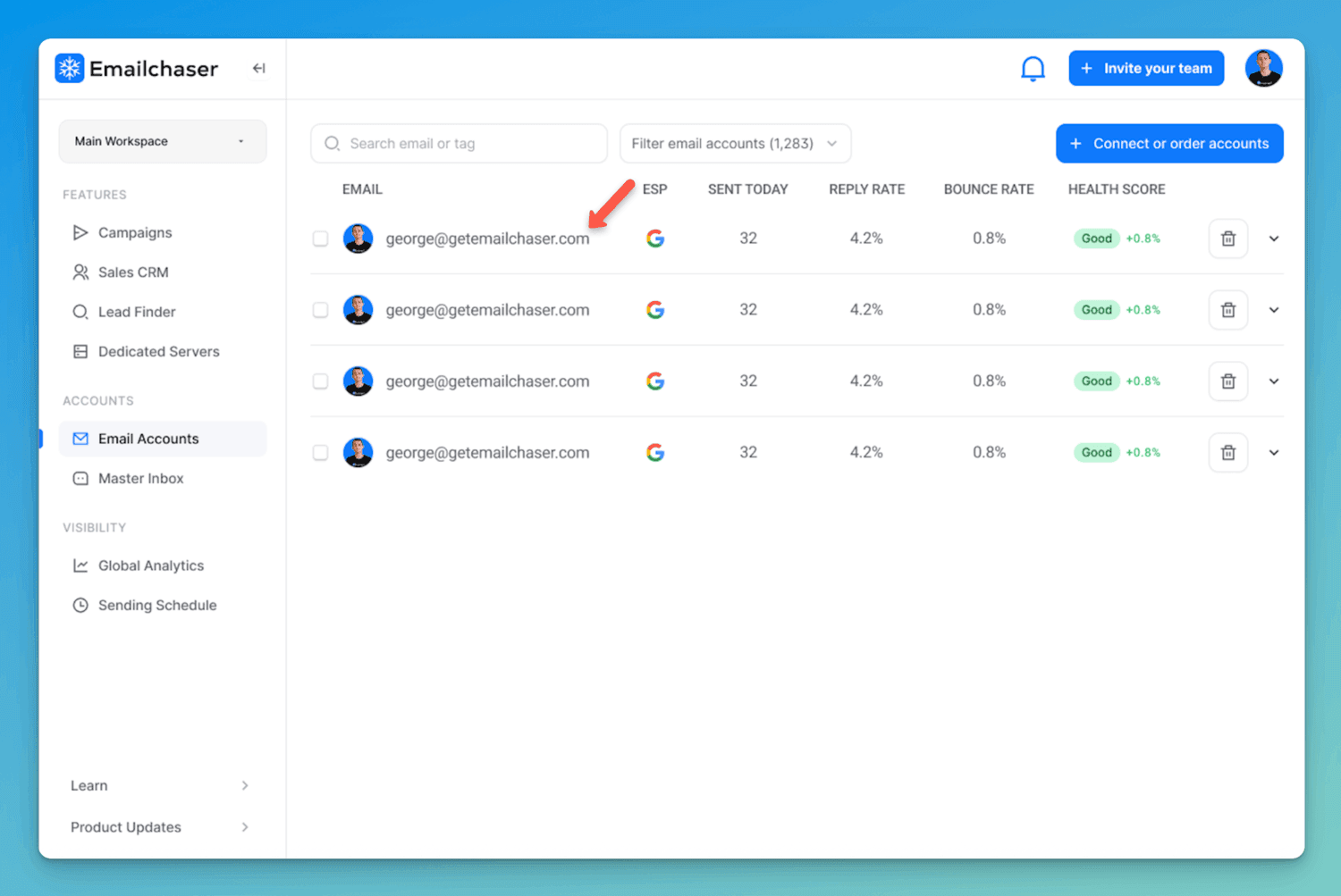 image of email account