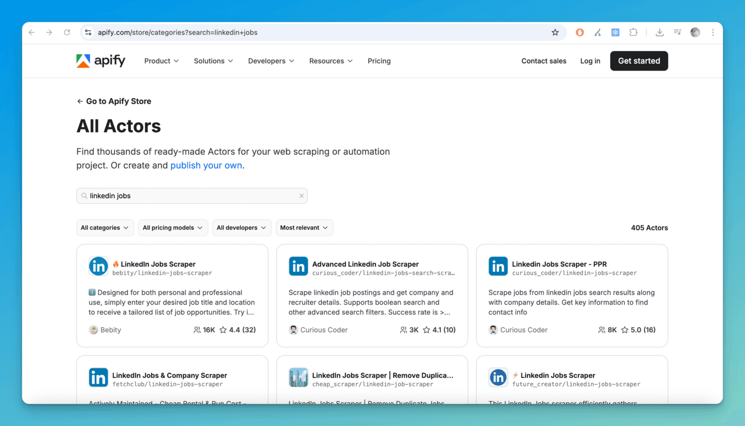 apify linkedin jobs scraper