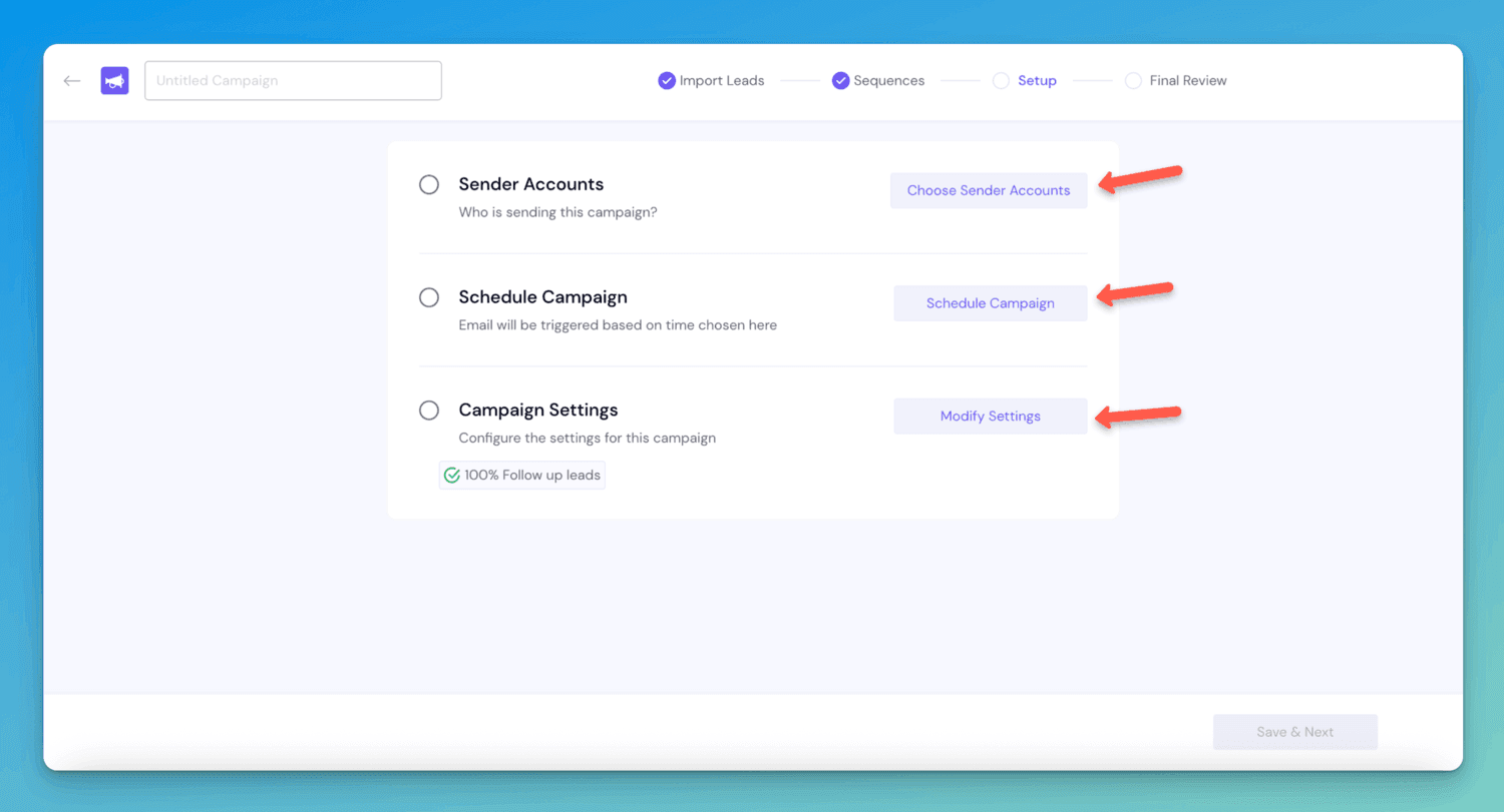 smartlead campaign flow