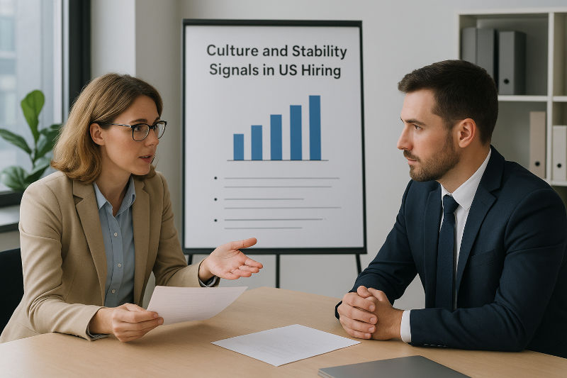 Culture and Stability Signals in US Hiring
