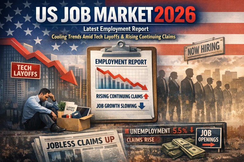 US Job Market 2026: Latest Employment Report Shows Cooling Trends Amid Tech Layoffs and Rising Continuing Claims