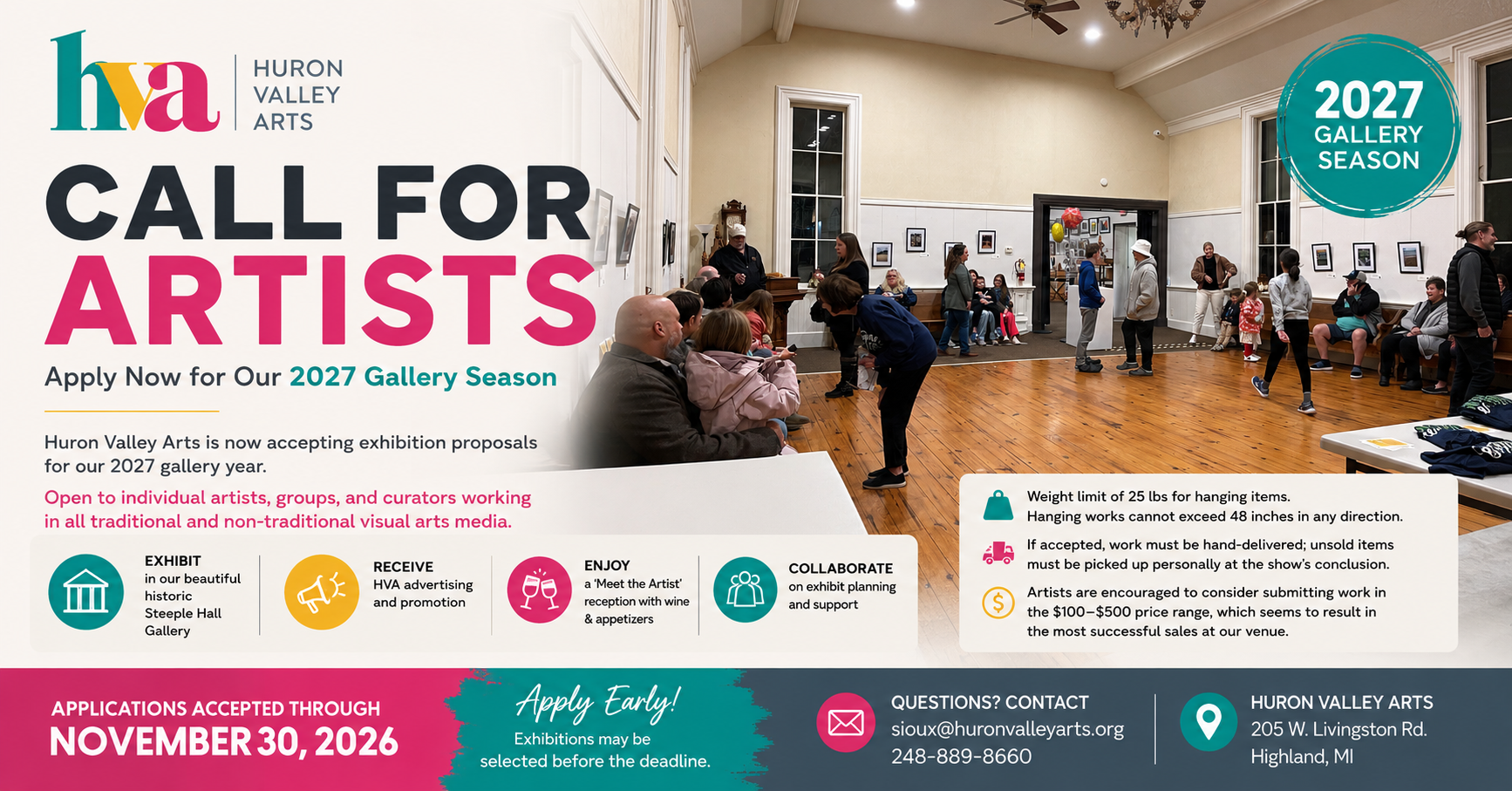 Call for Solo or Group Exhibit for 2026