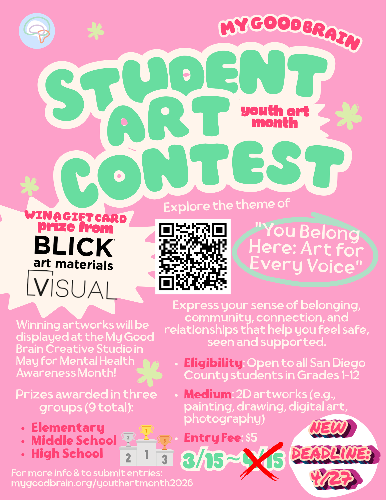 3rd Annual MGB Youth Art Month Student Art Contest — "You Belong Here: Art for Every Voice"
