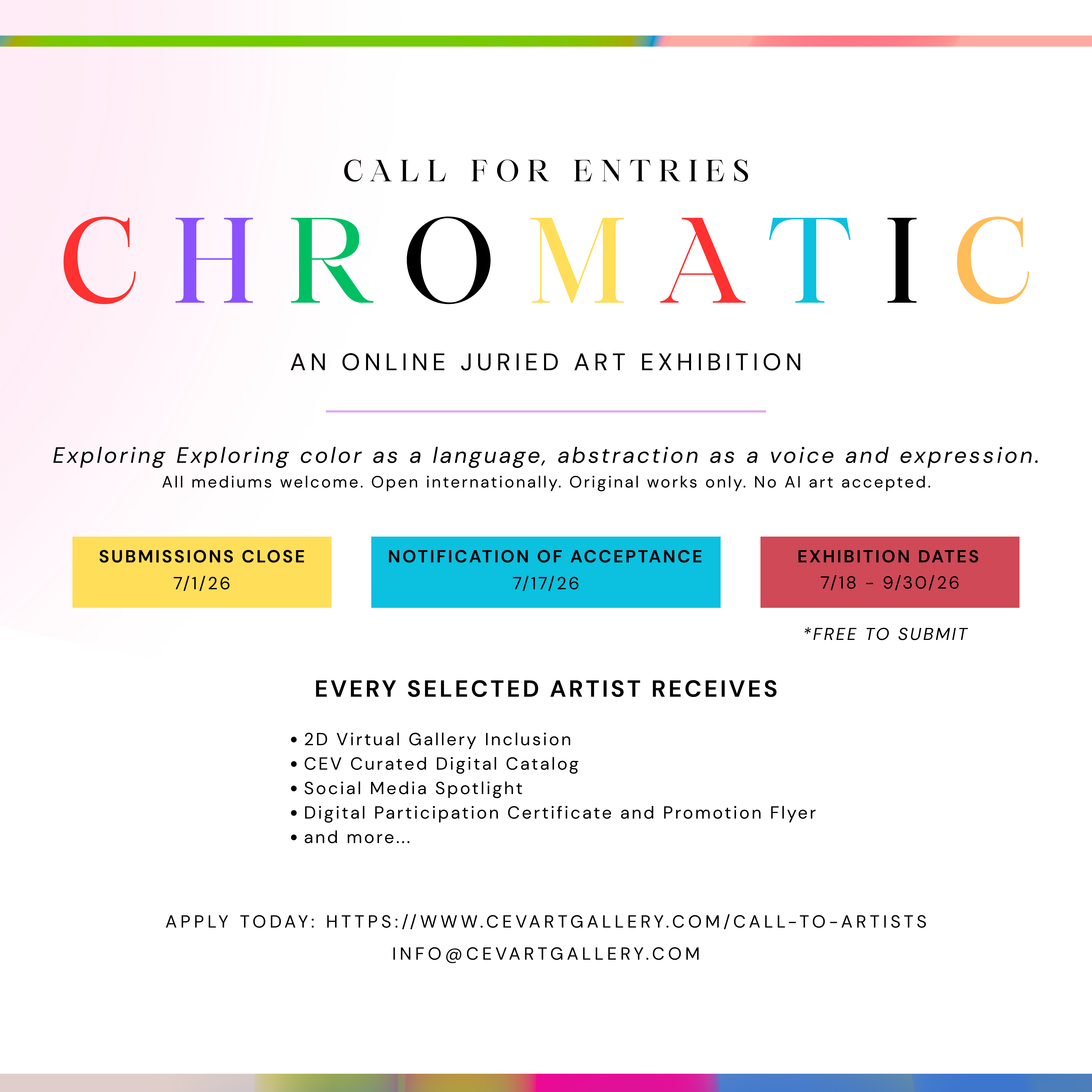 Chromatic - A Free Online Exhibition of Color & Abstract Expression